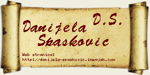 Danijela Spasković vizit kartica